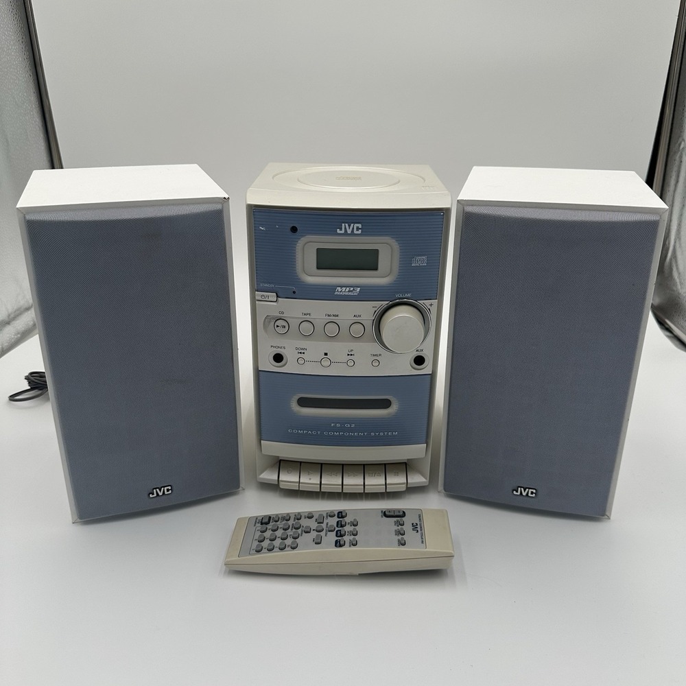 JVC FS-G2 Compact Component System Tested Works Great, Vintage 1990s With Remote